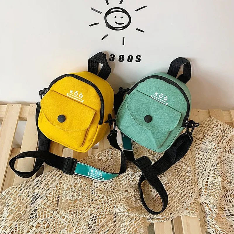 Small Crossbody Bag Canvas Student Shoulder Messenger Handbag