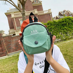 Small Crossbody Bag Canvas Student Shoulder Messenger Handbag