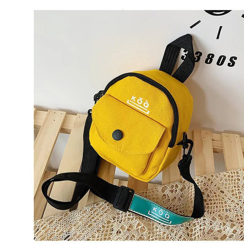 Small Crossbody Bag Canvas Student Shoulder Messenger Handbag