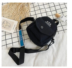 Small Crossbody Bag Canvas Student Shoulder Messenger Handbag