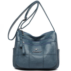 Soft Leather Handbags Purses Women Shoulder Crossbody Messenger Bags