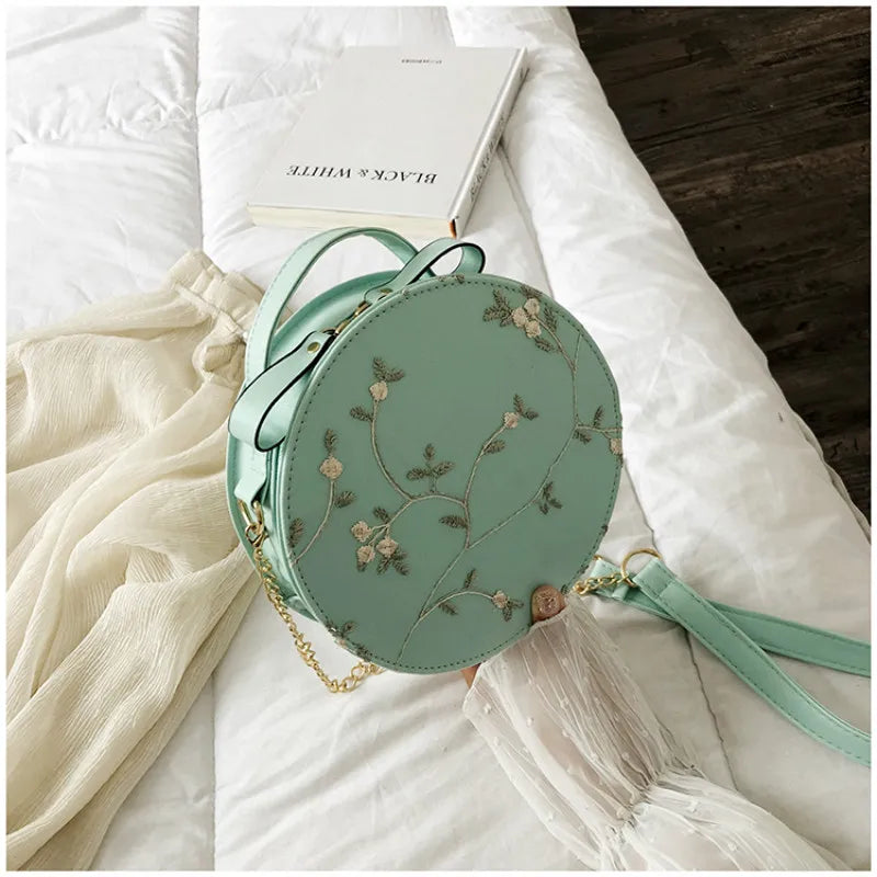 Lace Round Handbags Women Crossbody Bags
