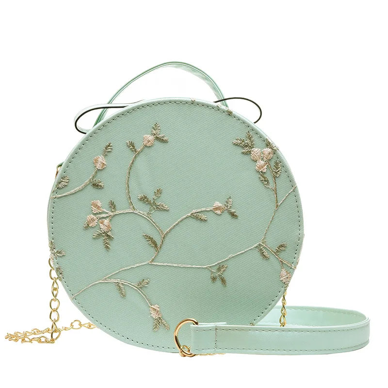 Stylish Lace Round Handbags Women Crossbody Bags