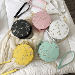 Sweet Lace Round Handbags Women Crossbody Bags