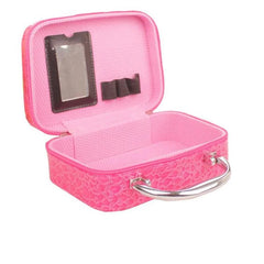 Women Beauticians Cosmetic Bags Travel Handbags PU Leather Organizer Makeup Bag