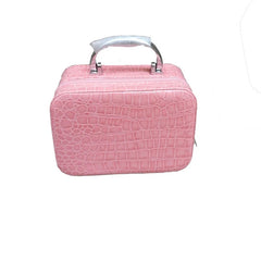 Women Beauticians Cosmetic Bags Travel Handbags PU Leather Organizer Makeup Bag