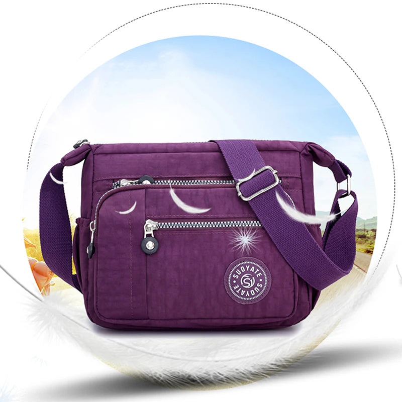 Waterproof Messenger Bag Shoulder Bag and Wallet Set