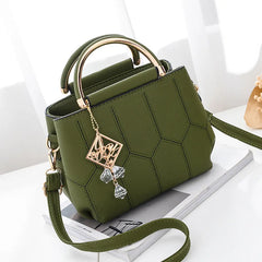 Embroidered Small Square Bag Thread Shoulder Messenger Bag