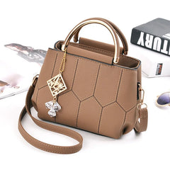 Embroidered Small Square Bag Thread Shoulder Messenger Bag