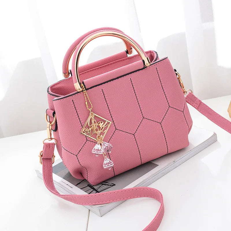 Embroidered Small Square Bag Thread Shoulder Messenger Bag