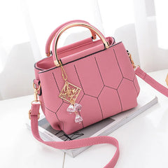Embroidered Small Square Bag Thread Shoulder Messenger Bag