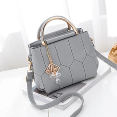 Embroidered Small Square Bag Thread Shoulder Messenger Bag