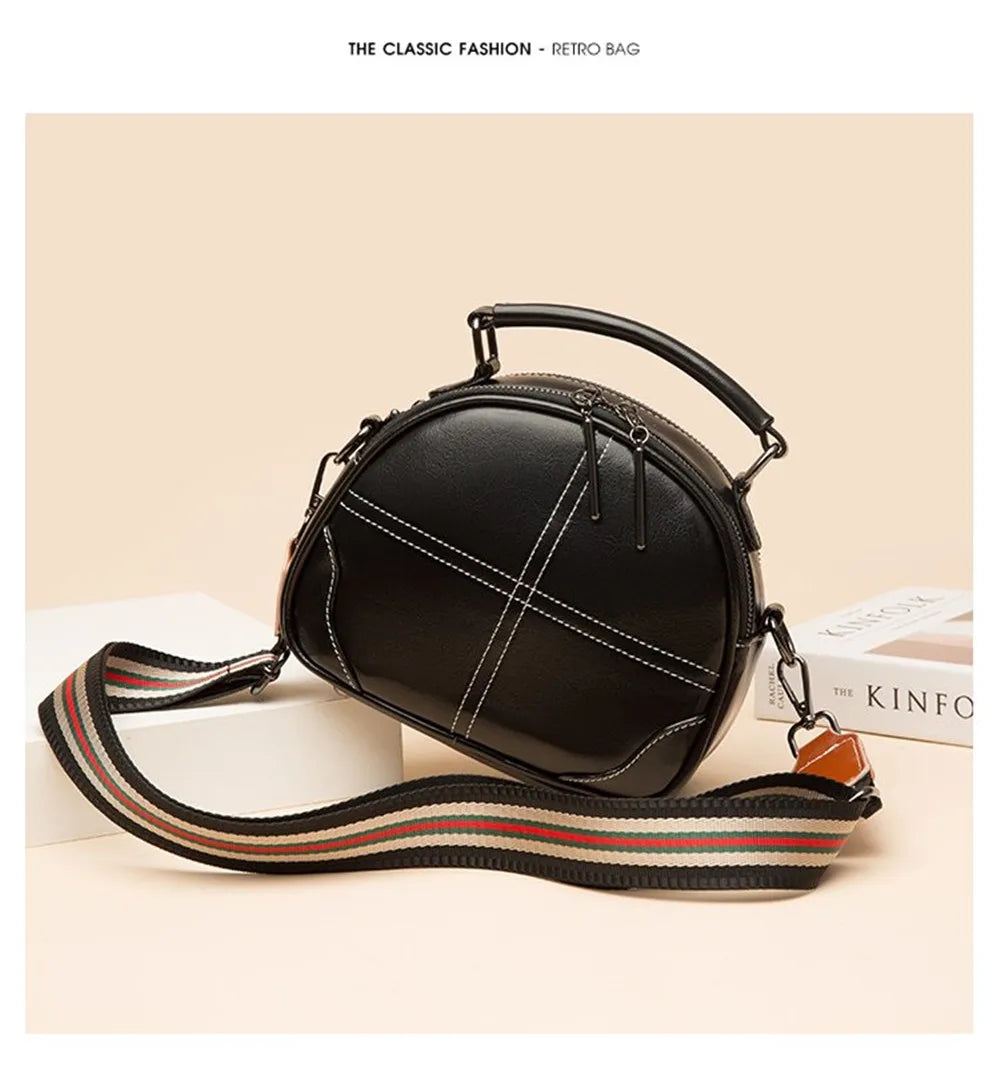 High Cow Leather Women Handbag Lady Shoulder Bag