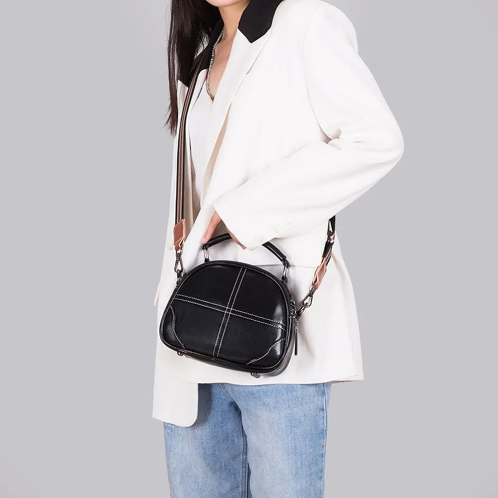 High Cow Leather Women Handbag Lady Shoulder Bag