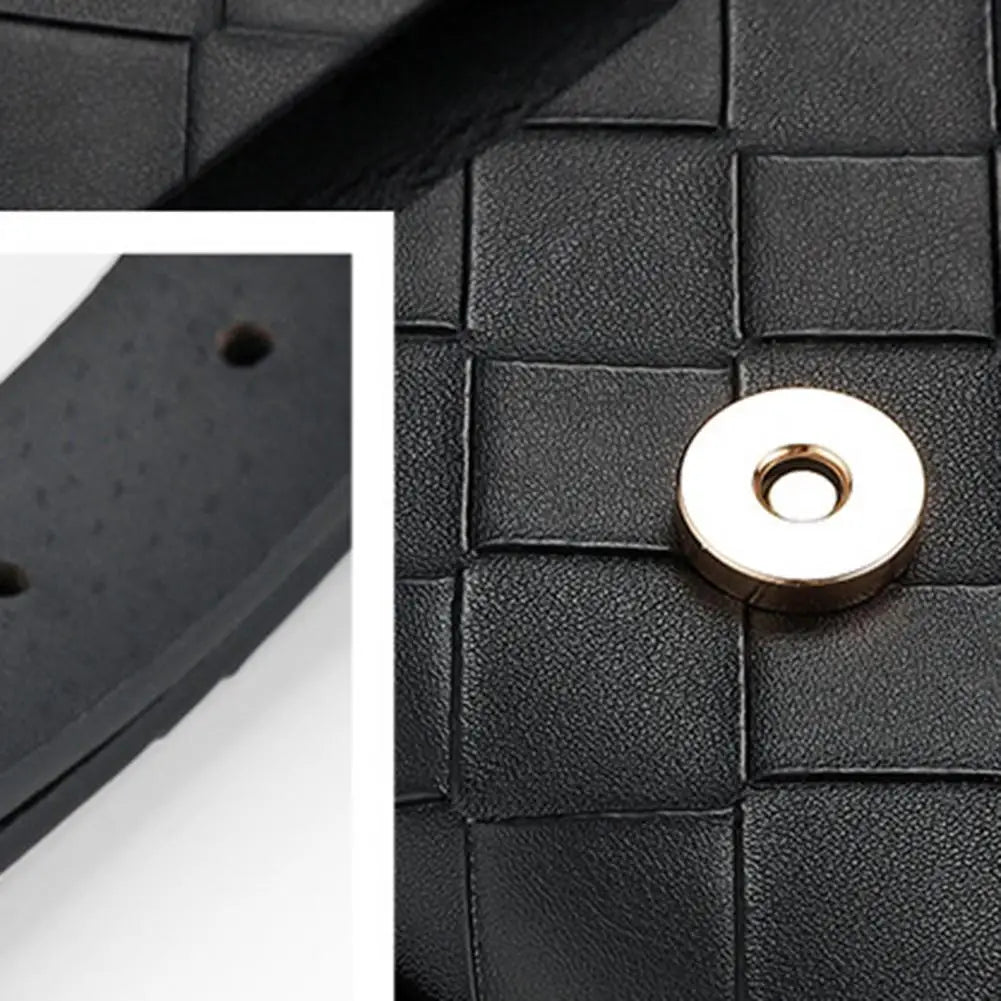 Faux Leather Waist Bag Retro Pouch Chain Belt