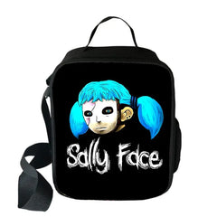 Sally Face Lunch Bag Insulated Teenage Boy Girl Food Picnic Shoulder B