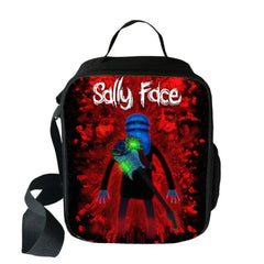Sally Face Lunch Bag Insulated Teenage Boy Girl Food Picnic Shoulder B