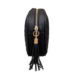 Women Casual Chain Embroidery Crossbody Bag Tassel Shoulder Bag