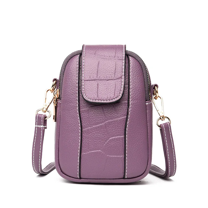 Women's One Shoulder Crossbody Phone Bag Vertical Mini Bag