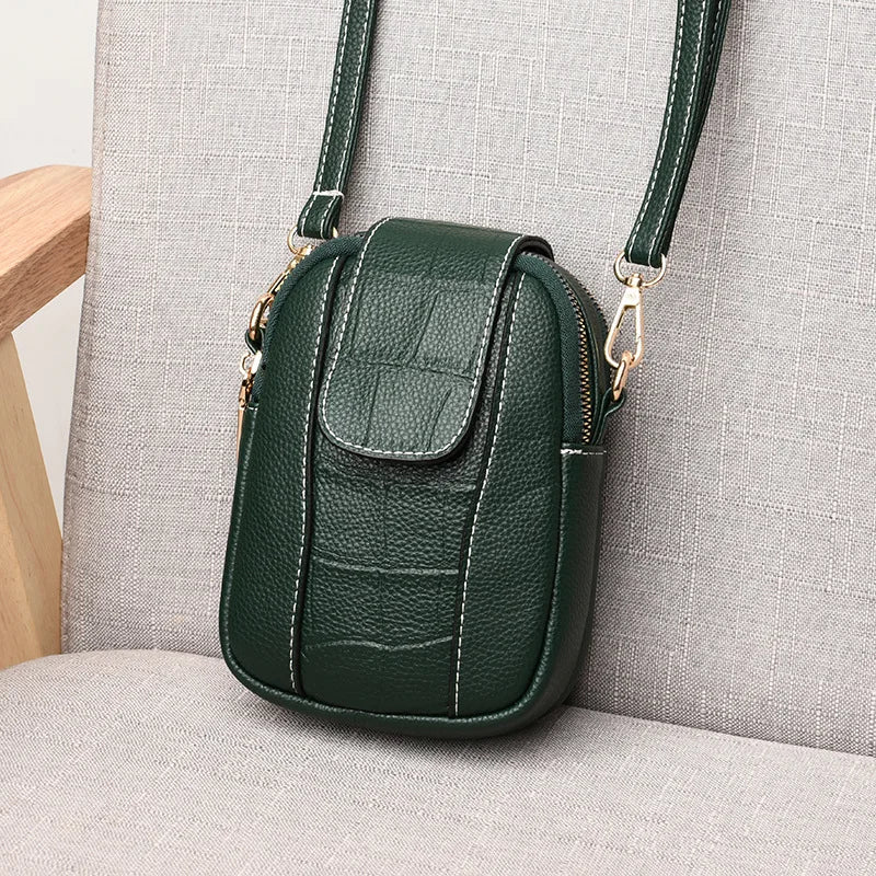 Women's One Shoulder Crossbody Phone Bag Vertical Mini Bag