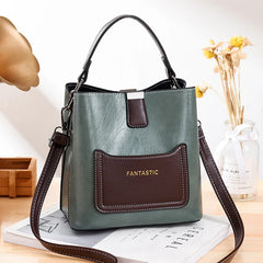 Stylish Bucket Bag Women's Full Contrast Bag