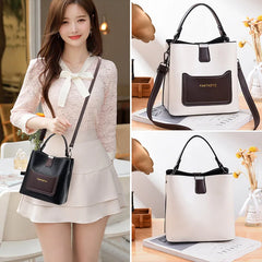 Stylish Bucket Bag Women's Full Contrast Bag