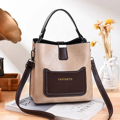 Stylish Bucket Bag Women's Full Contrast Bag