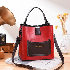 Stylish Bucket Bag Women's Full Contrast Bag
