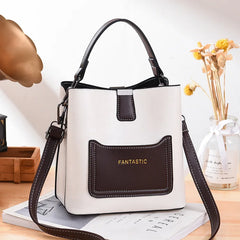 Stylish Bucket Bag Women's Full Contrast Bag