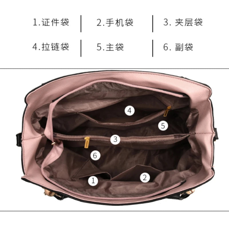 Casual Large Capacity Handbag Women 2022 Summer Shoulder Messenger Bag
