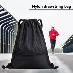Drawstring Bag Women Men Nylon Backpacks Outdoor Travel School Bags