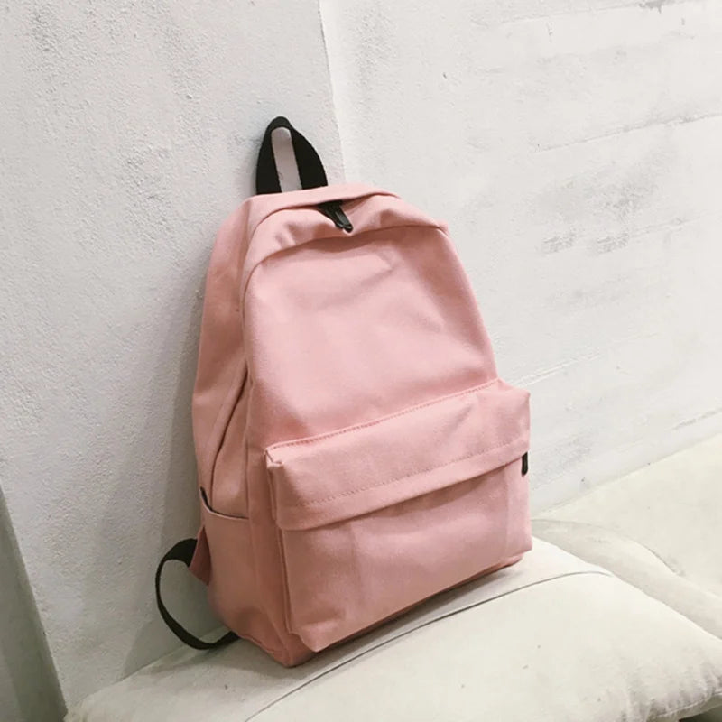 Large Capacity Canvas Backpack for Girls -B5