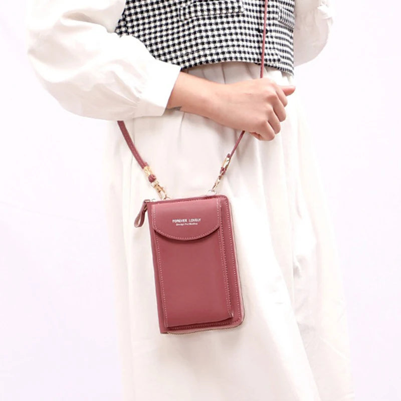 Crossbody Bag Mini PU Leather Shoulder Messenger Bag for Girls