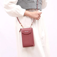 Metal Opening Crossbody Bag Mini PU Leather Shoulder Messenger Bag for Girls