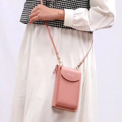 Metal Opening Crossbody Bag Mini PU Leather Shoulder Messenger Bag for Girls