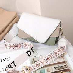 Women's Small Square Bag Net Red One-shoulder Cross Bag