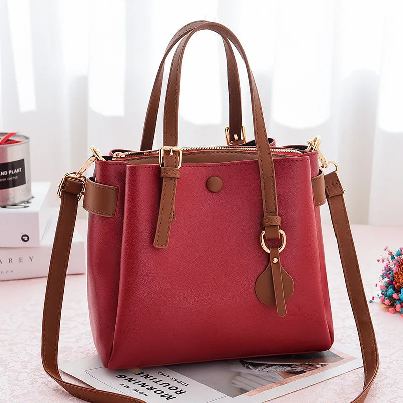 Summer Contrast Bucket Bag Women Handbag