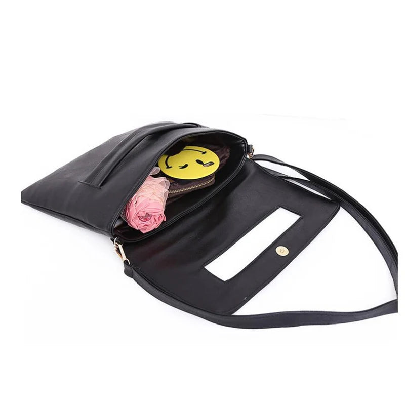 Women Leather Envelope Clutch Bag Crossbody Messenger Handbag S1183
