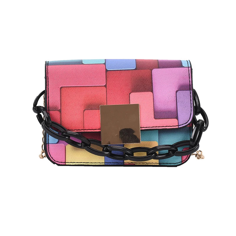 Women's Chain Messenger Bag Spring All-match Small Square Bag