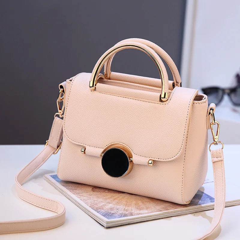 Spring Lock Handbags One-shoulder Messenger Bag Women