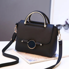 Spring Lock Handbags One-shoulder Messenger Bag Women