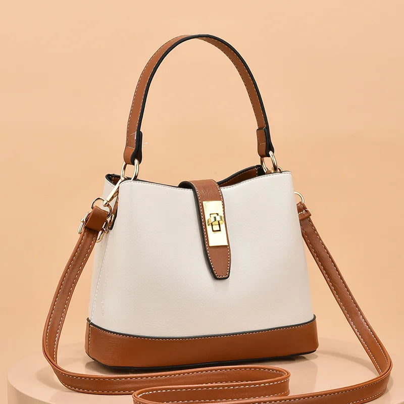 Spring Bucket Bag for Women, Large Capacity Shoulder Bag
