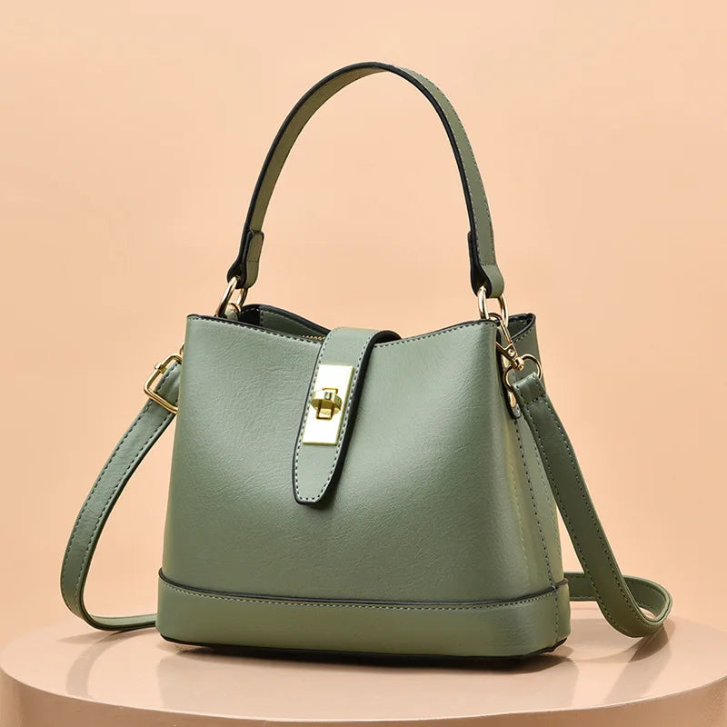 Spring Bucket Bag for Women, Large Capacity Shoulder Bag