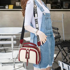 Small Contrast Top-Handle Bag Women Crossbody Bags Phone Purse