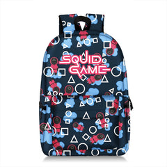 Squid Game Backpack Reduce Burden Large-Capacity Student School Bag