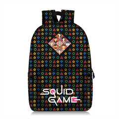 Squid Game Backpack Reduce Burden Large-Capacity Student School Bag