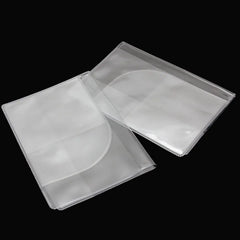 2 x Transparent Passport Holder Cover Case Travel Wallet Protector Folder