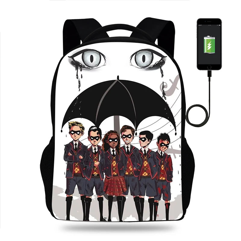 Umbrella Academy School Backpack - Boys & Girls