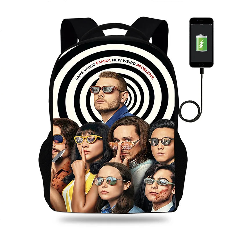 Umbrella Academy School Backpack - Boys & Girls