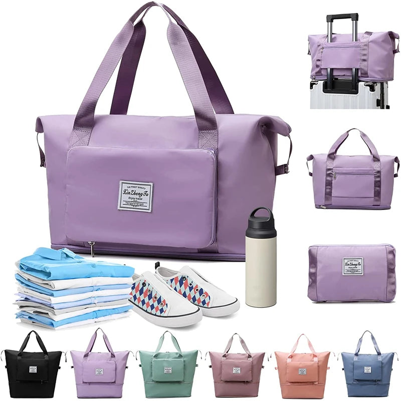 Large Capacity Waterproof Travel Bag Gym Yoga Storage Duffle Bag